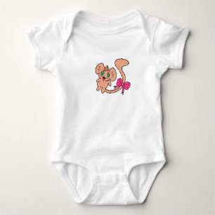 Blusa de bebé de mono lindo
