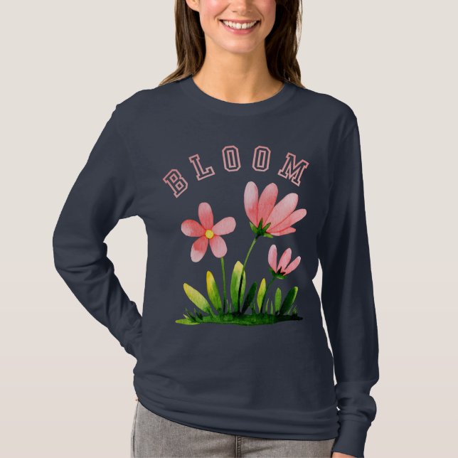 Blusa Manga Larga Floral Bloom (Anverso)