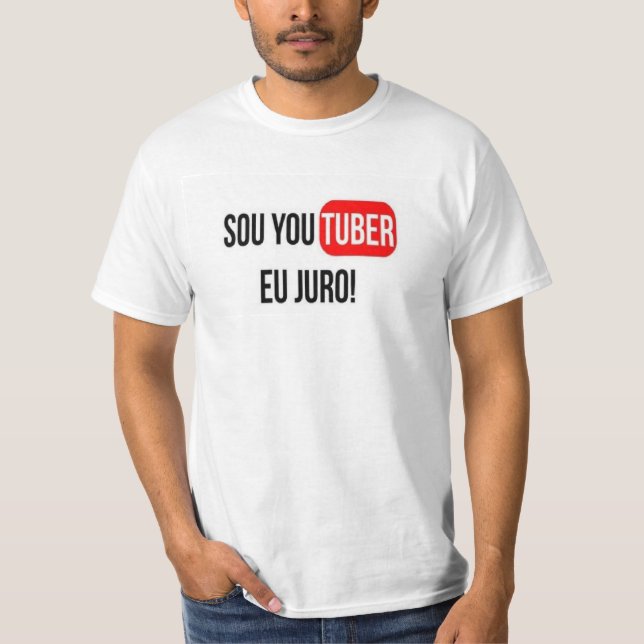 Blusa SOU UM YOUTUBER, EU JURO! (Anverso)