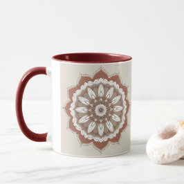 "Blush Boho Mandala | Taza de Café Elegante"