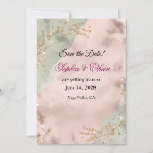 Blush & Breeze – Salva la Fecha Romántico Moderno