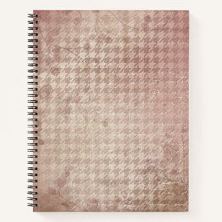 Blush Pink Houndstooth | Diario Neutral Elegante