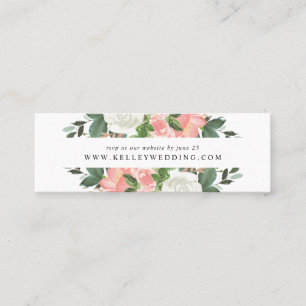 Blush Spring Floral   Tarjetas de RSVP para sitio 