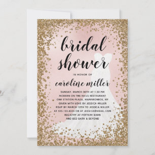 Blushing Purpurina Vestido de novia Ducha de novia