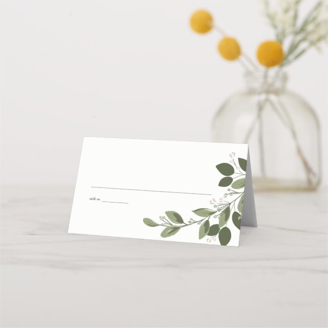 Blushing Sprigs, Tarjetas de Lugar (Anverso)