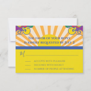 BM Bar o Bat Mitzvah RSVP Silvery Swirls