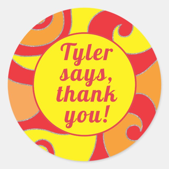 BM Bat Bar Mitzvah Pegatina Ronda Coloridas Bañera (Anverso)