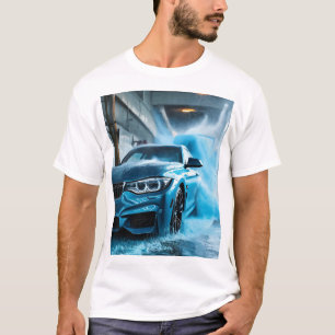 "BMW Blue: Diseño de camisetas masculinas para ent