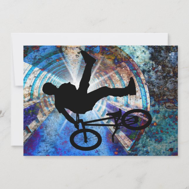 BMX en el túnel de Grunge (Anverso)