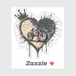 BMX es mi Personalizado de amor Pegatina de vinilo