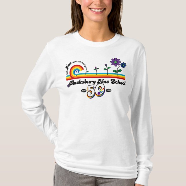 BNS celebra 50.ª camiseta de manga larga para muje (Anverso)