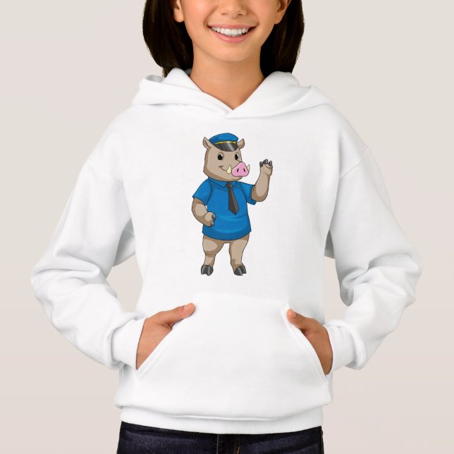 Boar como oficial de policía con gorra de policía (Anverso)