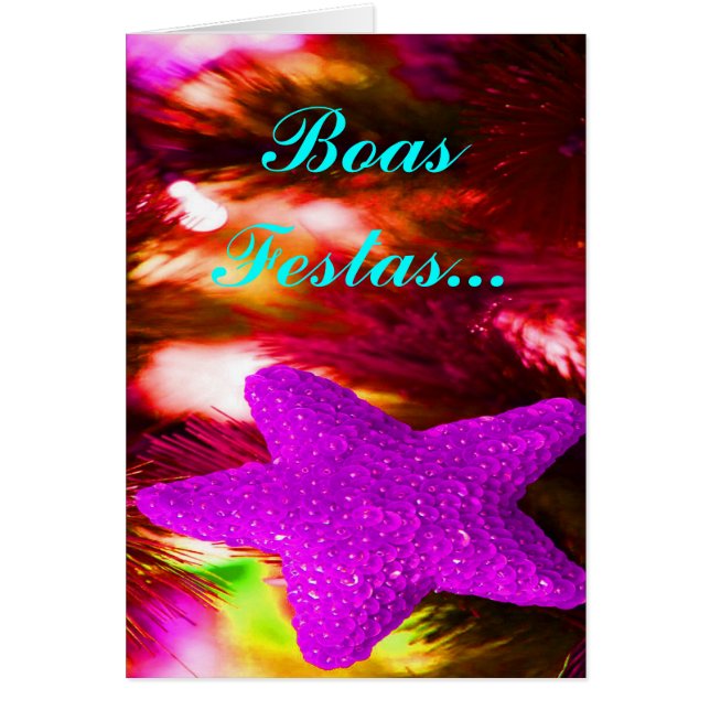 Boas Festas e um feliz Ano Novo Purple Star I (Frente)