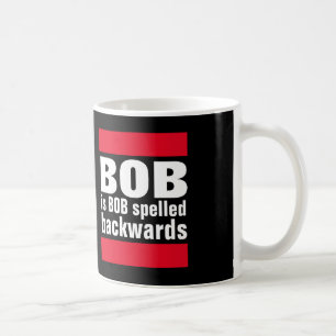 Bob es al revés taza de café deletreada Bob