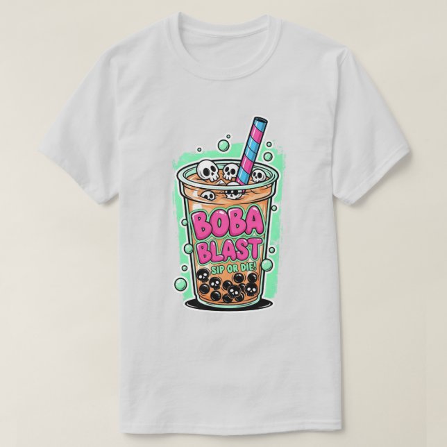 Boba Blast – ¡Bebe o Muere! Camiseta (Diseño del anverso)