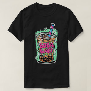 Boba Blast – ¡Bebe o Muere! Camiseta Negra