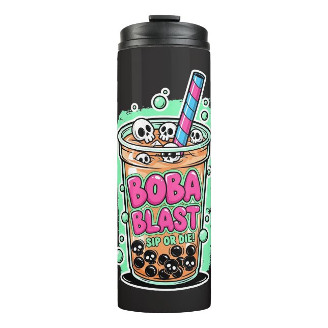 Boba Blast – ¡Bebe o Muere! Termo para Bebidas (Anverso)