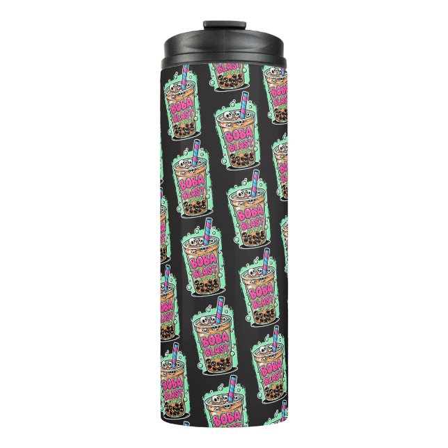Boba Blast – ¡Bebe o Muere! Termo para Bebidas (Anverso)