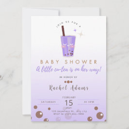 Boba Tea Babyducha Invitación Bebé