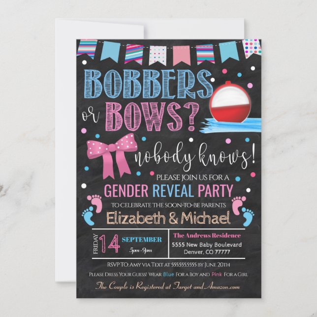 Bobbers o Bows Género Invitación a revelar (Anverso)