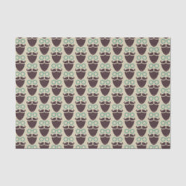 Boca bigote gafas patrón papel de tejido