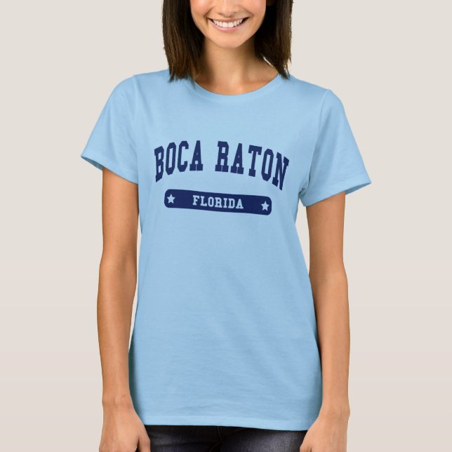 Boca Raton Florida College Style t camisetas (Anverso)
