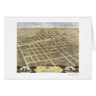 Bocadillo, mapa panorámico de IL - 1869