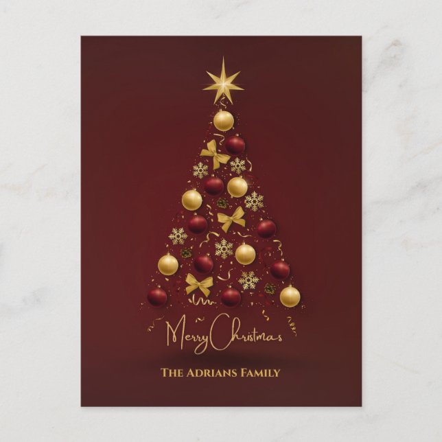 Bocas de árbol de Navidad brillan (Anverso)