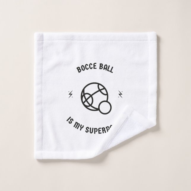 Bocce ball es mi superpoder (Toallita)