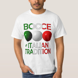 Bocce una camiseta de tradición italiana
