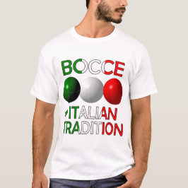 Bocce una camiseta de tradición italiana