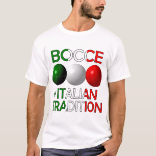 Bocce una camiseta de tradición italiana