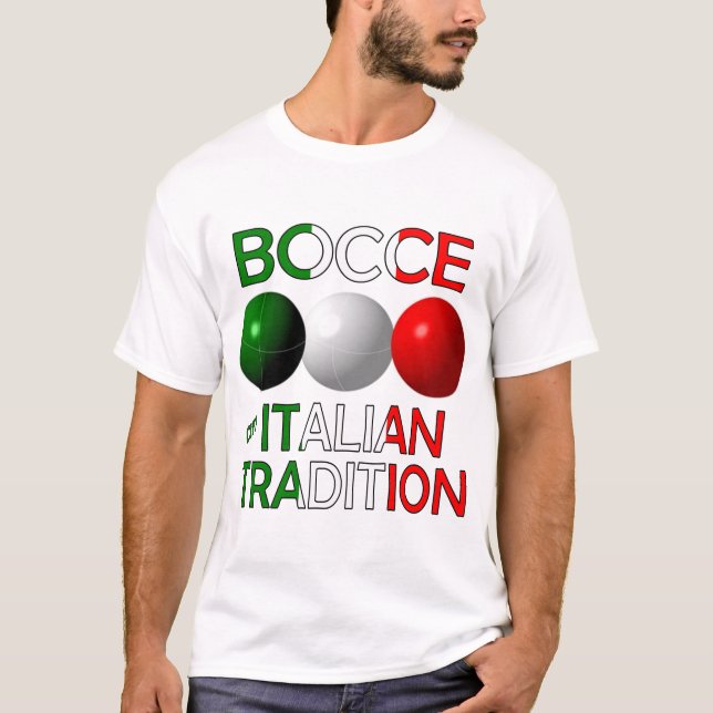 Bocce una camiseta de tradición italiana (Anverso)