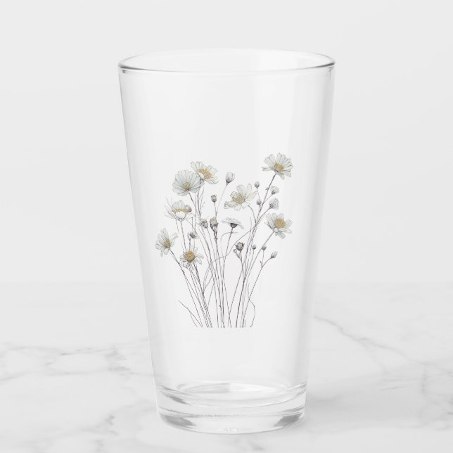 Boceto Botánico de Flor Silvestre Delicada (Anverso)
