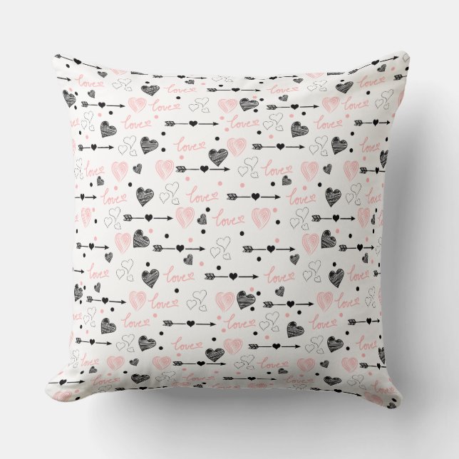Boceto de almohada de regalo de San Valentín Coraz (Anverso)