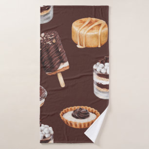 boceto de comida deliciosos postres y pasteles