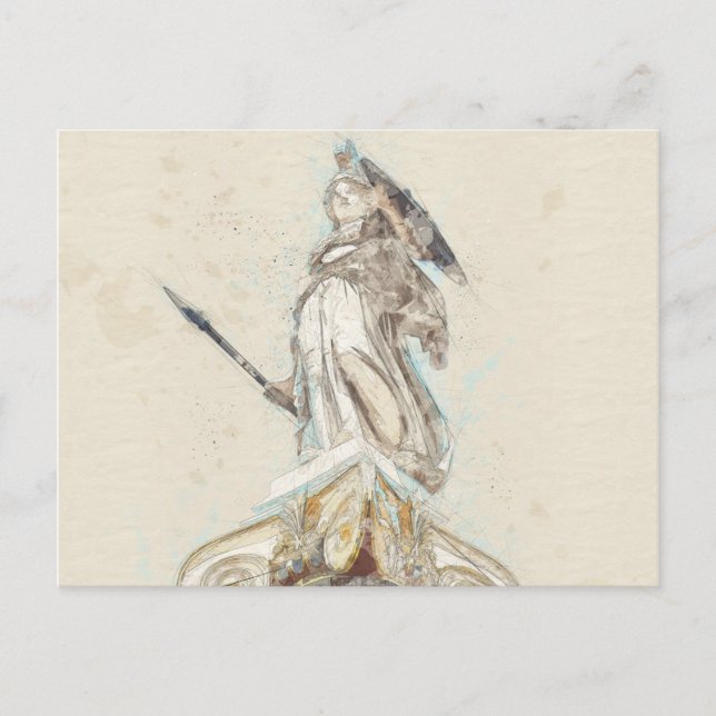 Boceto de la tarjeta postal del anuncio de la esta (Anverso)