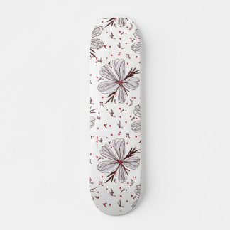 Boceto de Skateboard Flor de Cerezo – Marrón y Lad
