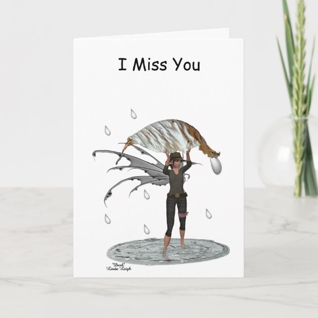 Boche De Lluvia Con Tarjeta De Saludo Follada De H (Anverso)