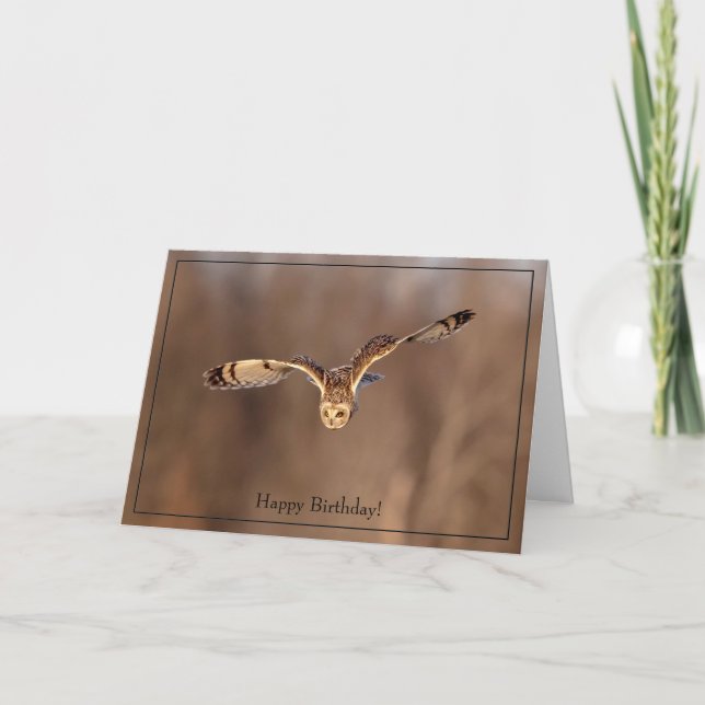 Bocina de orejas cortas con tarjeta de cumpleaños  (Anverso)