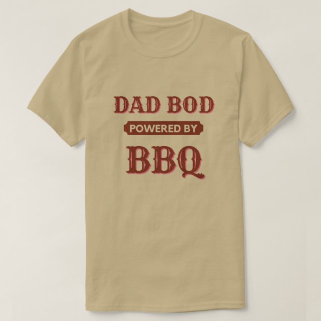 Bod De Papá Alimentado Por Camiseta BBQ (Diseño del anverso)