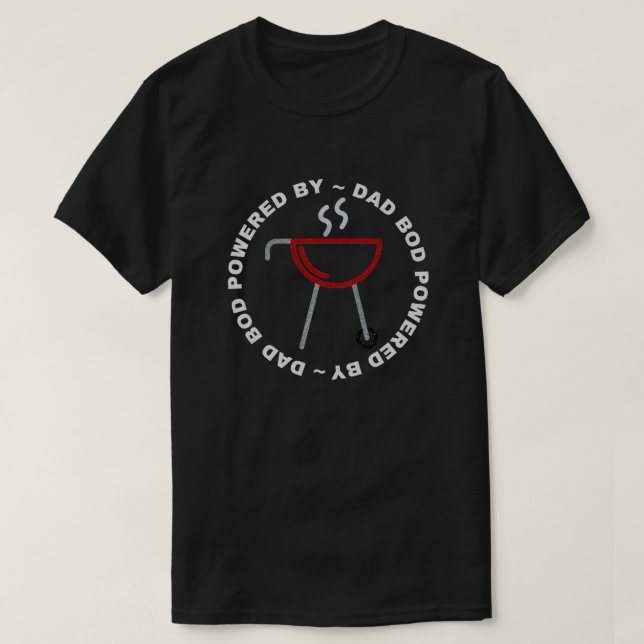 Bod De Papá Alimentado Por Camiseta De Purpurina D (Diseño del anverso)