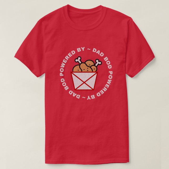 Bod De Papá Alimentado Por La Camiseta Purpurina D (Diseño del anverso)