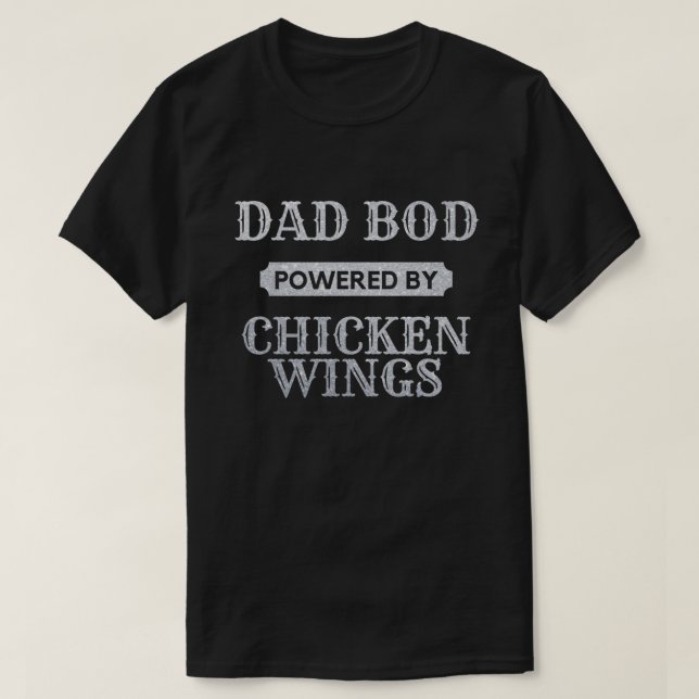 Bod De Papá Alimentado Por La Camiseta Purpurina D (Diseño del anverso)