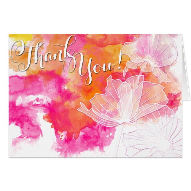 BODA 2 DE FIERY SUNSET WATERCOLOR HOLLYHOCK (Anverso (Horizontal))