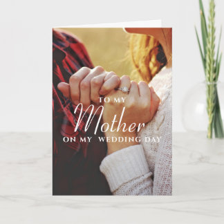 Boda A Mi Madre, Tarjeta Minimalista Simple