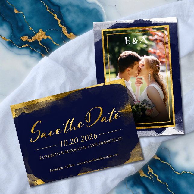Boda abstracta Guardar las invitaciones de fecha | (Subido por el creador)