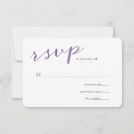 Boda acuarela de amor puro RSVP / Violet