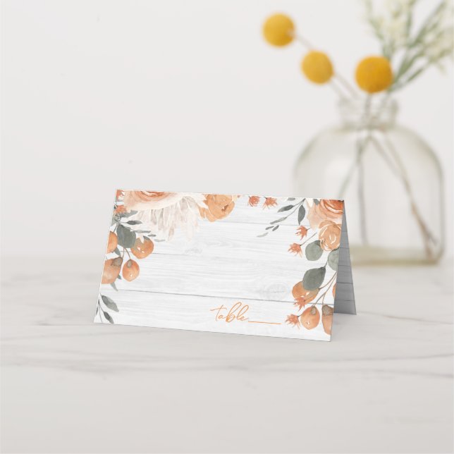 Boda acuarela Floral Luz de las tarjetas de los lu (Anverso)