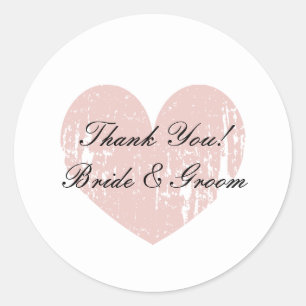 Boda amable gracias pegatinas   selladores de sobr
